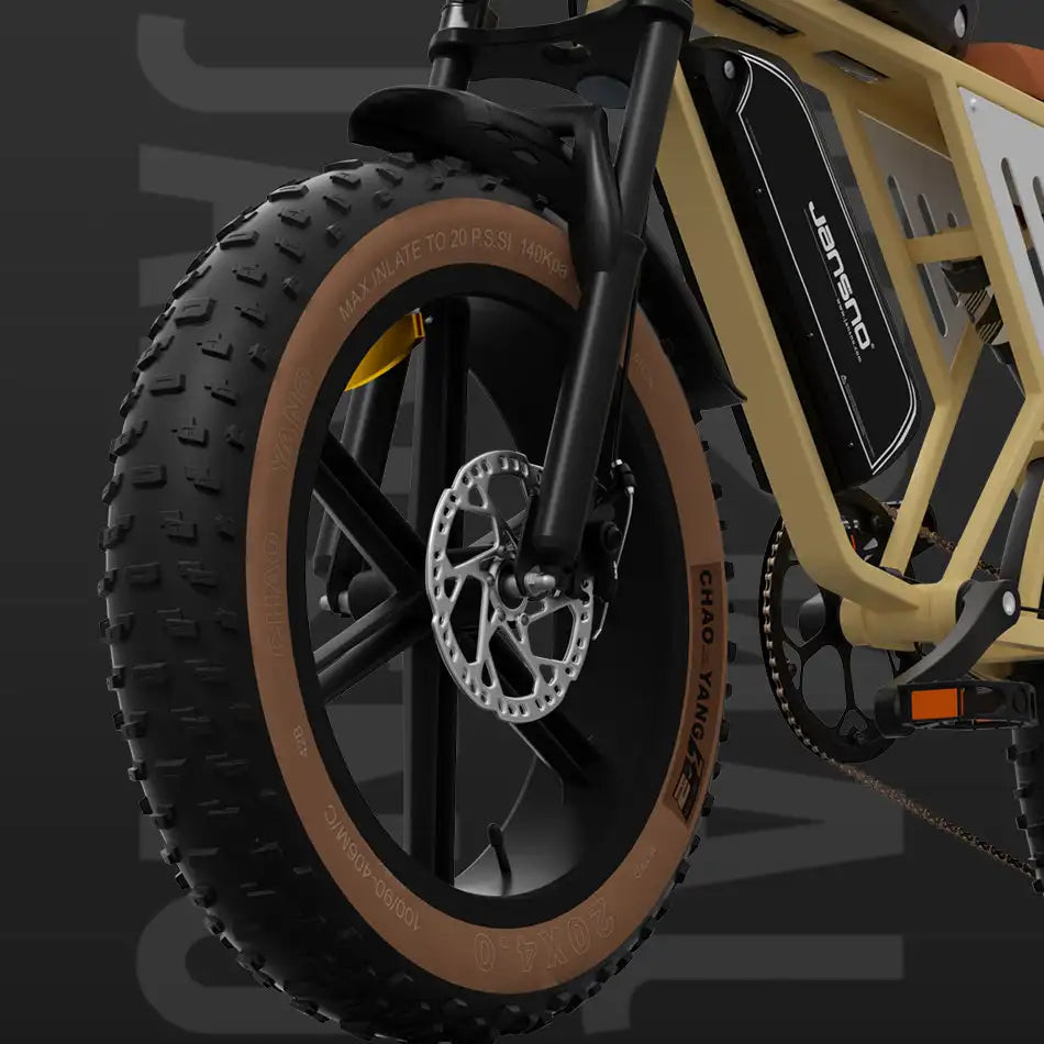 JANSNO X70 Fat Tire Electric Bike 750W Dual Motor 48V