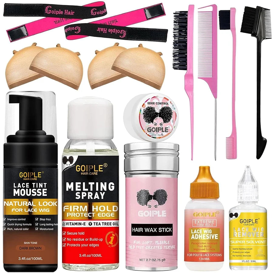 Edge Control Lace Melting Spray Wig Glue And Tint Mousse