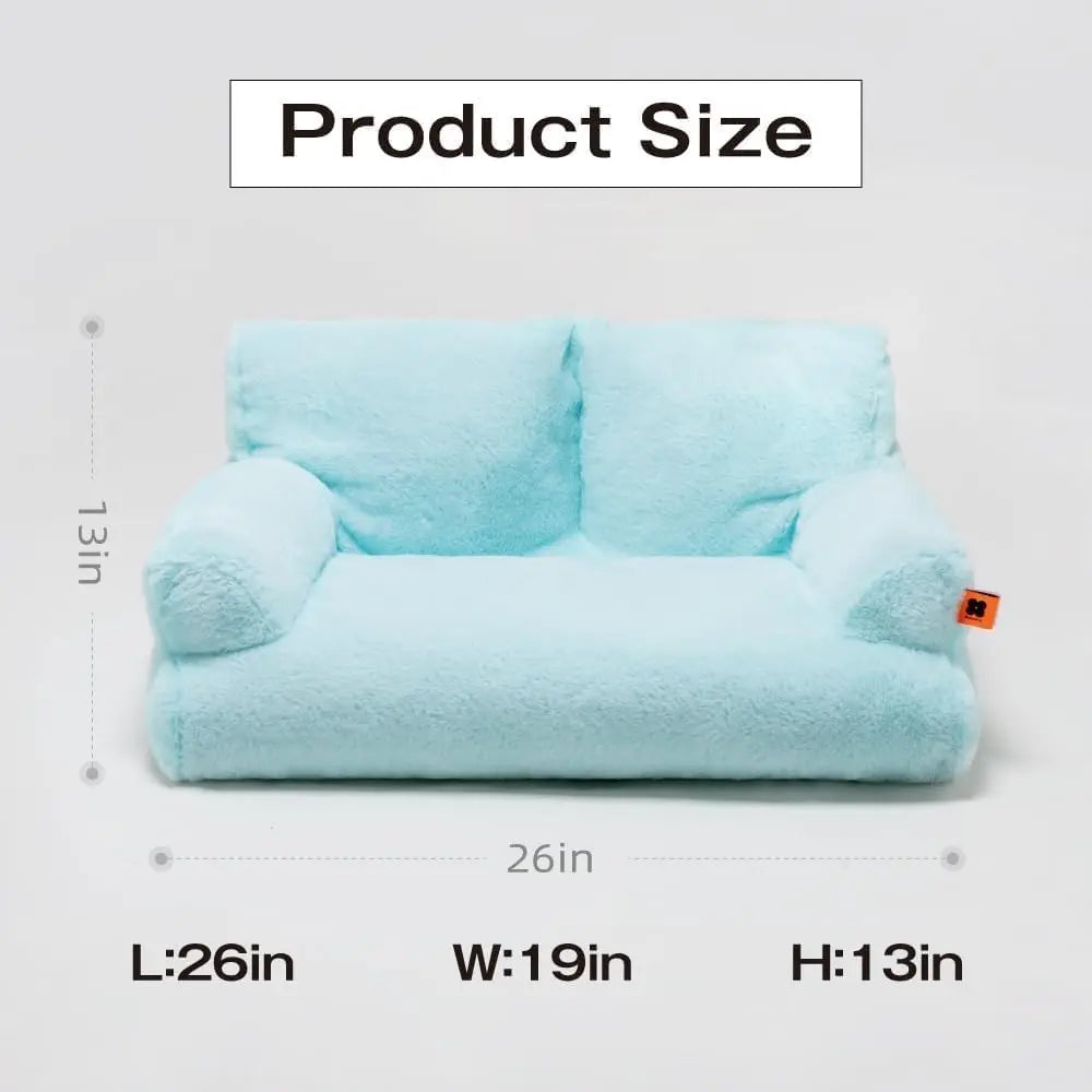Cozy Washable Pet Couch Bed for Cats and Dogs