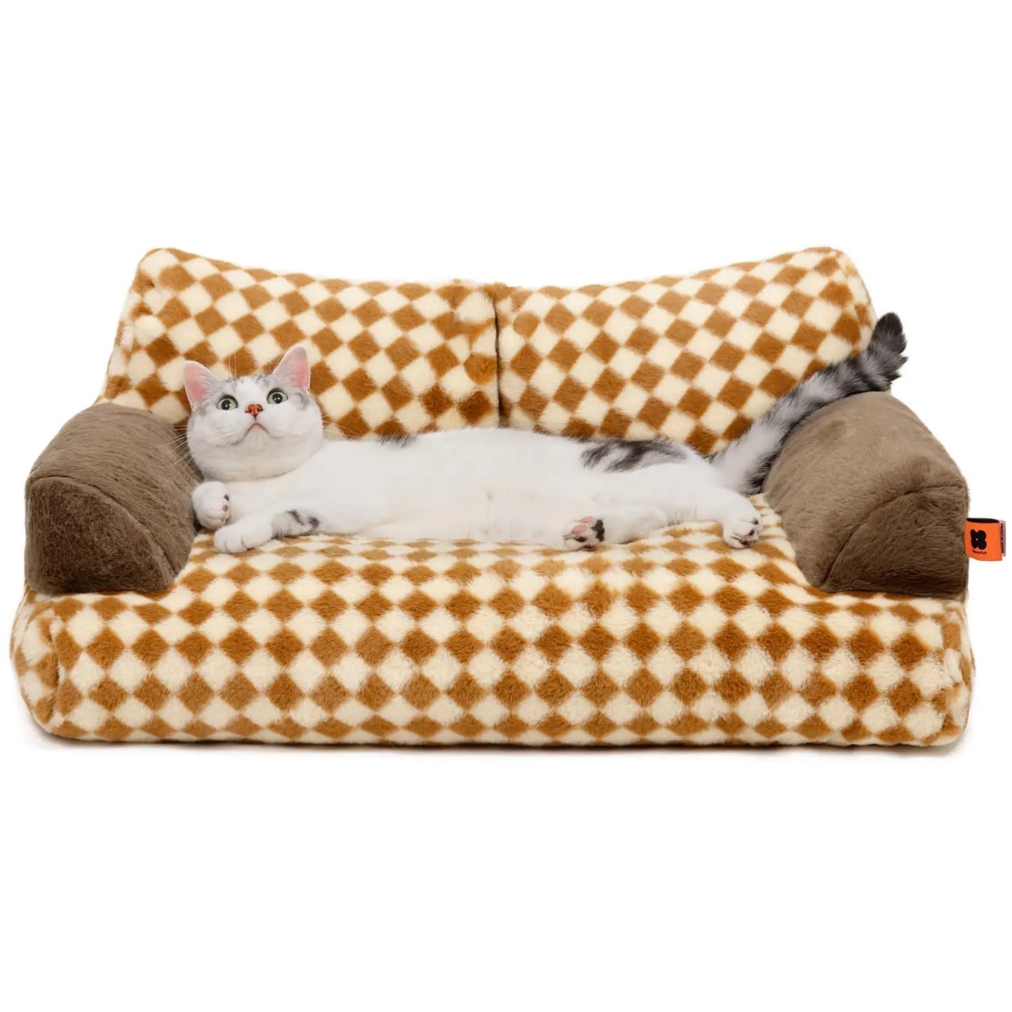 Cozy Washable Pet Couch Bed for Cats and Dogs