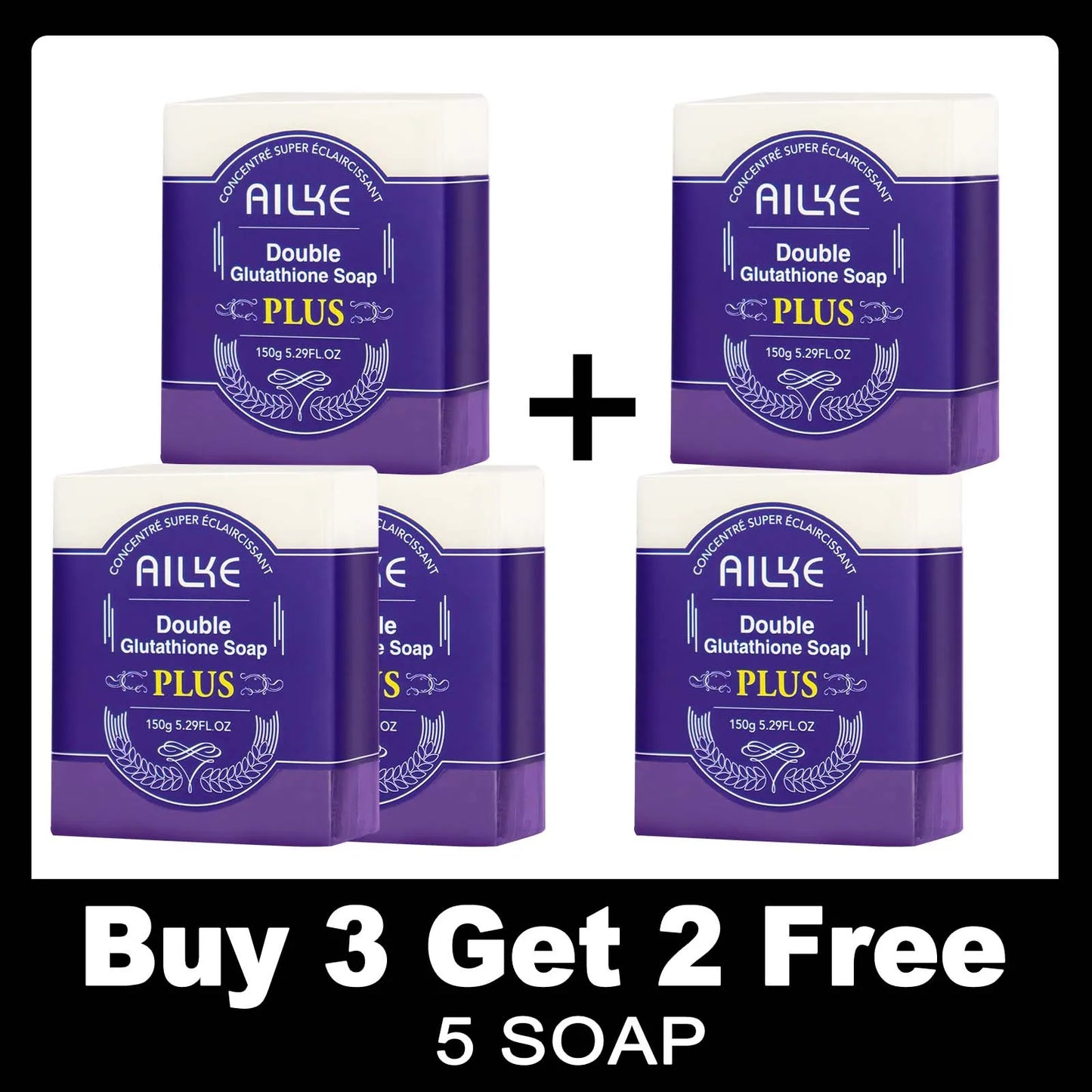AILKE Glutathione Plus Skin Care Set for Radiant Complexion