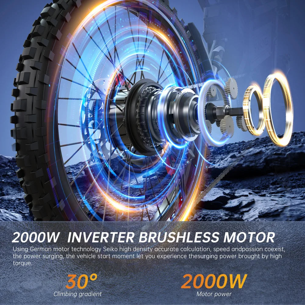 FVKING E6 Off Road Electric Bicycle 52V 40Ah 2900W Motor