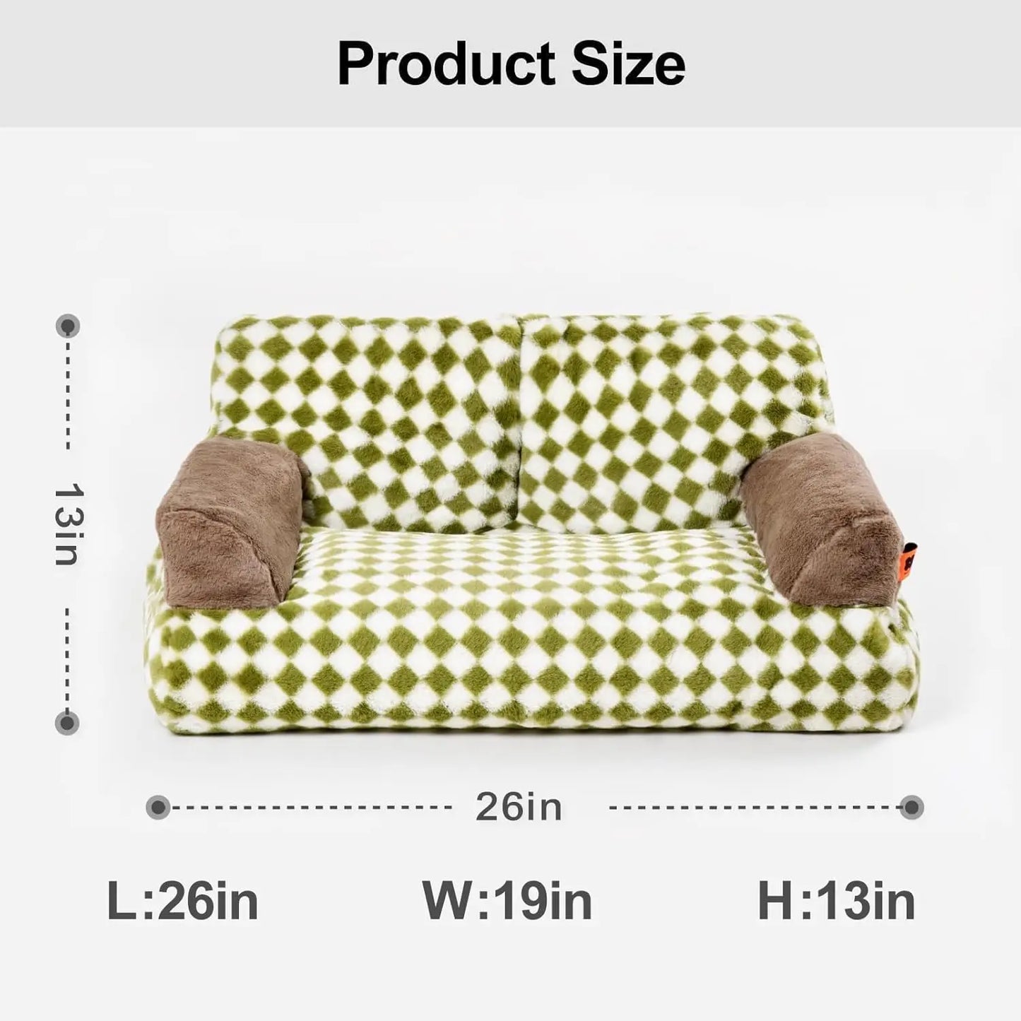 Cozy Washable Pet Couch Bed for Cats and Dogs