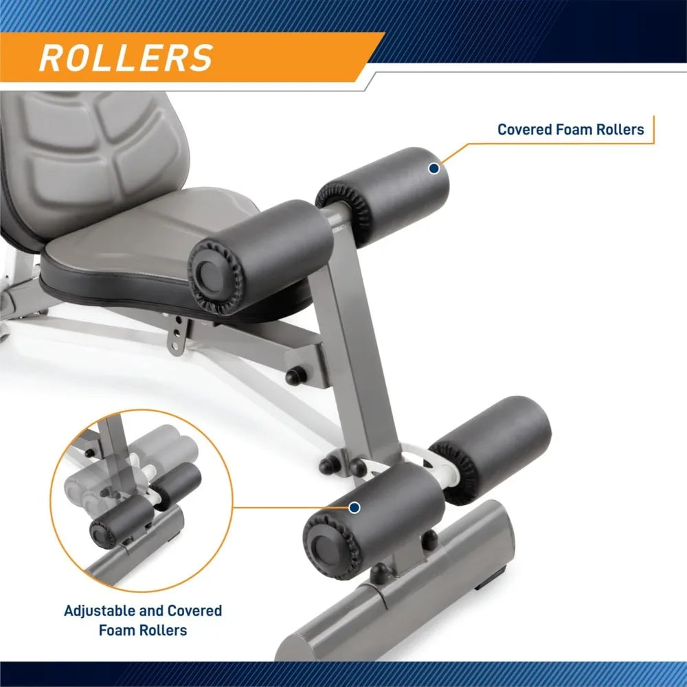 Marcy Deluxe Foldable Utility Bench for Home Gym Workouts