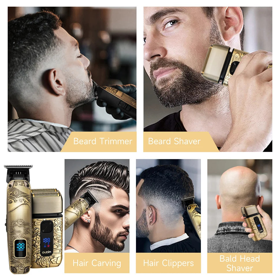 Oudim Foil Shaver Kit for Men Hair Beard Trimmer Pro