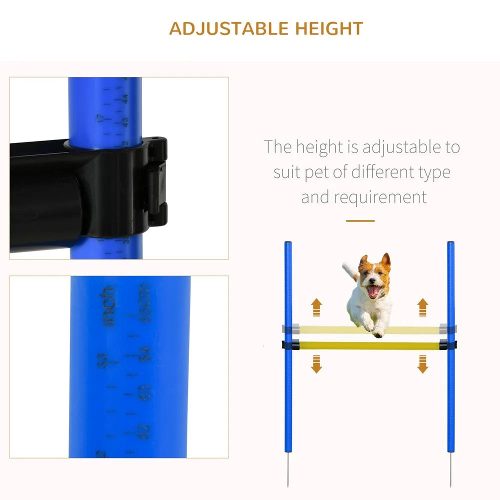 Backyard Dog Agility Training Kit with Jumps and Tunnel