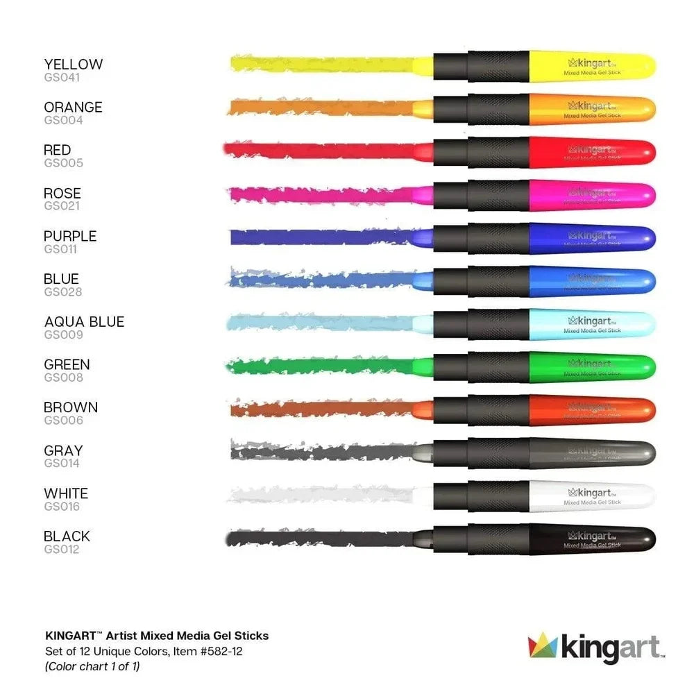 Vibrant Gel Stick Artist Markers Set for Creative Expression