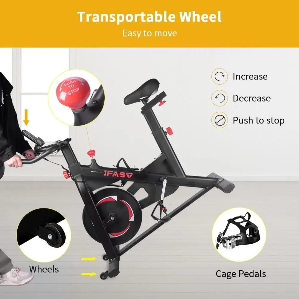 Magnetic Stationary Bike for Home Fitness and Cardio Workouts
