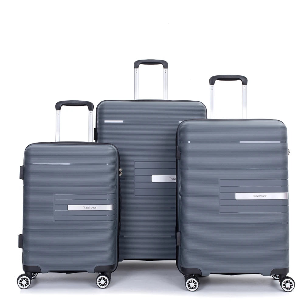 Travelhouse Hardshell Luggage Set 3 Piece With TSA Lock