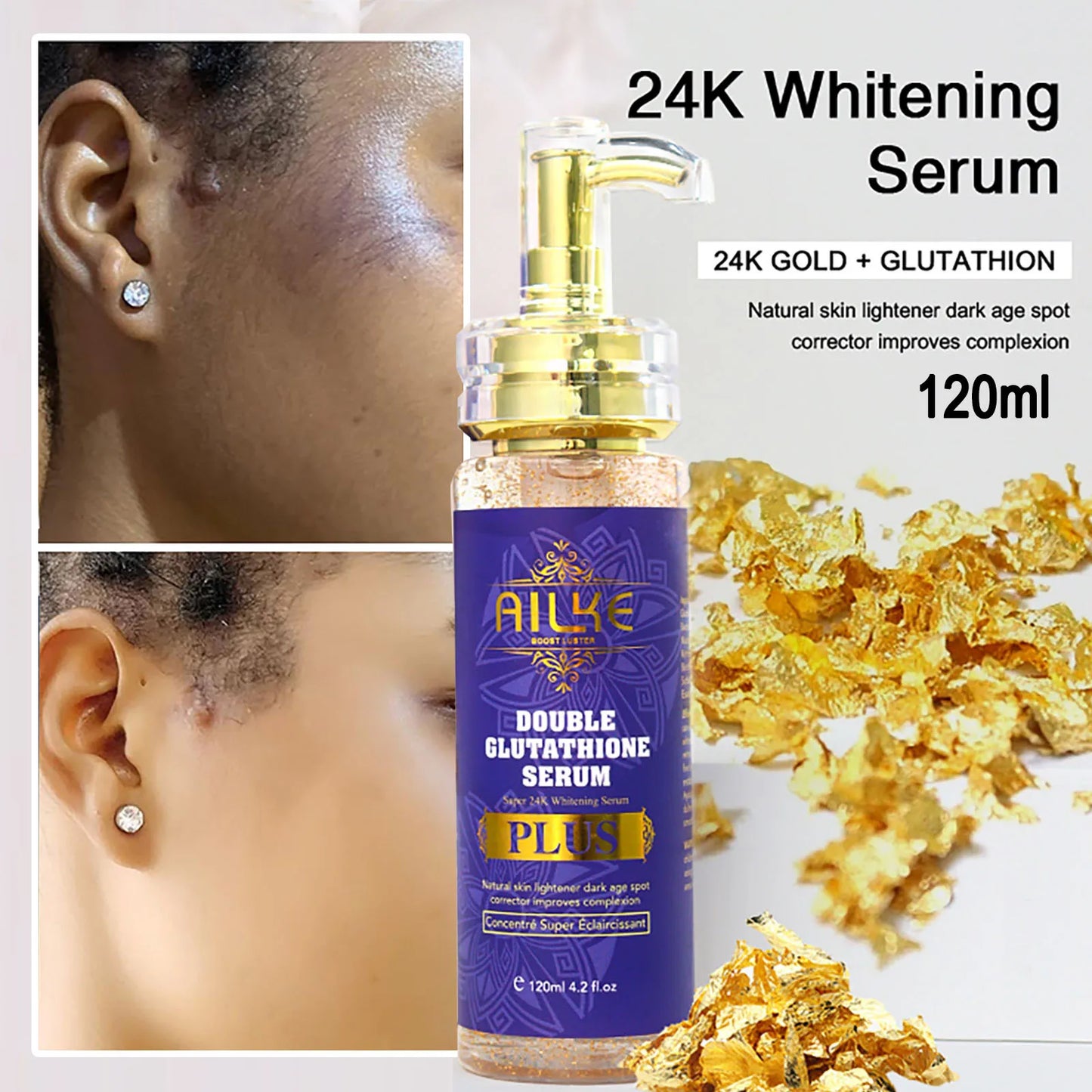 AILKE Anti-Black Spots Brightening Face Serum for Radiant Skin