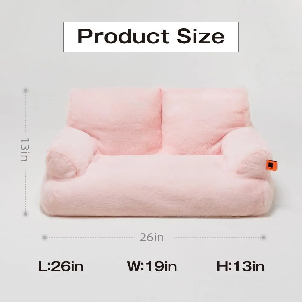 Cozy Washable Pet Couch Bed for Cats and Dogs