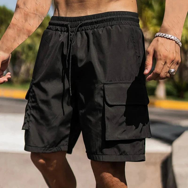 Men's Quick Dry Athletic Shorts with Pockets for Outdoor Fun