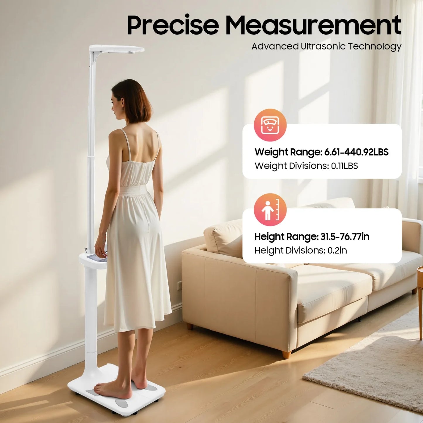 Professional Digital Body Weight and Height Measurement Scale
