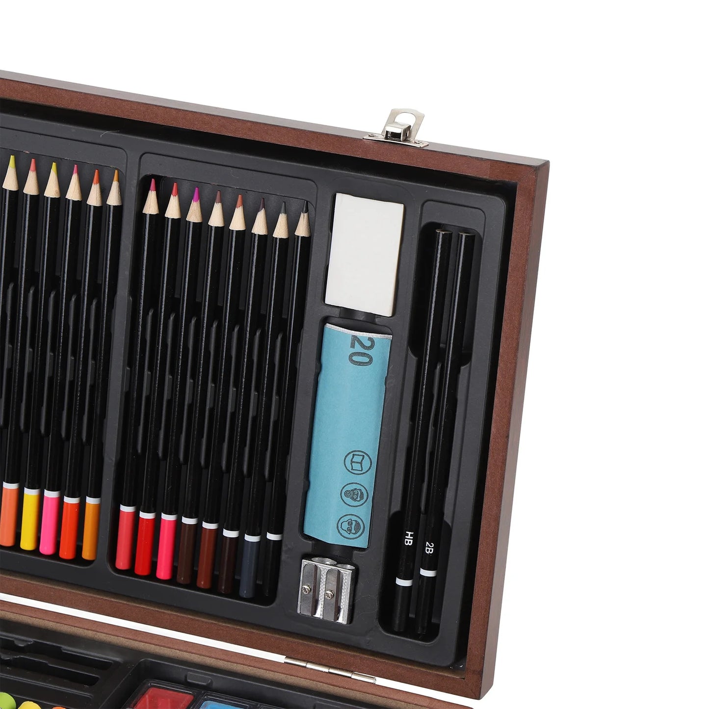 Creative 142PCS Wooden Art Set for Young Artists
