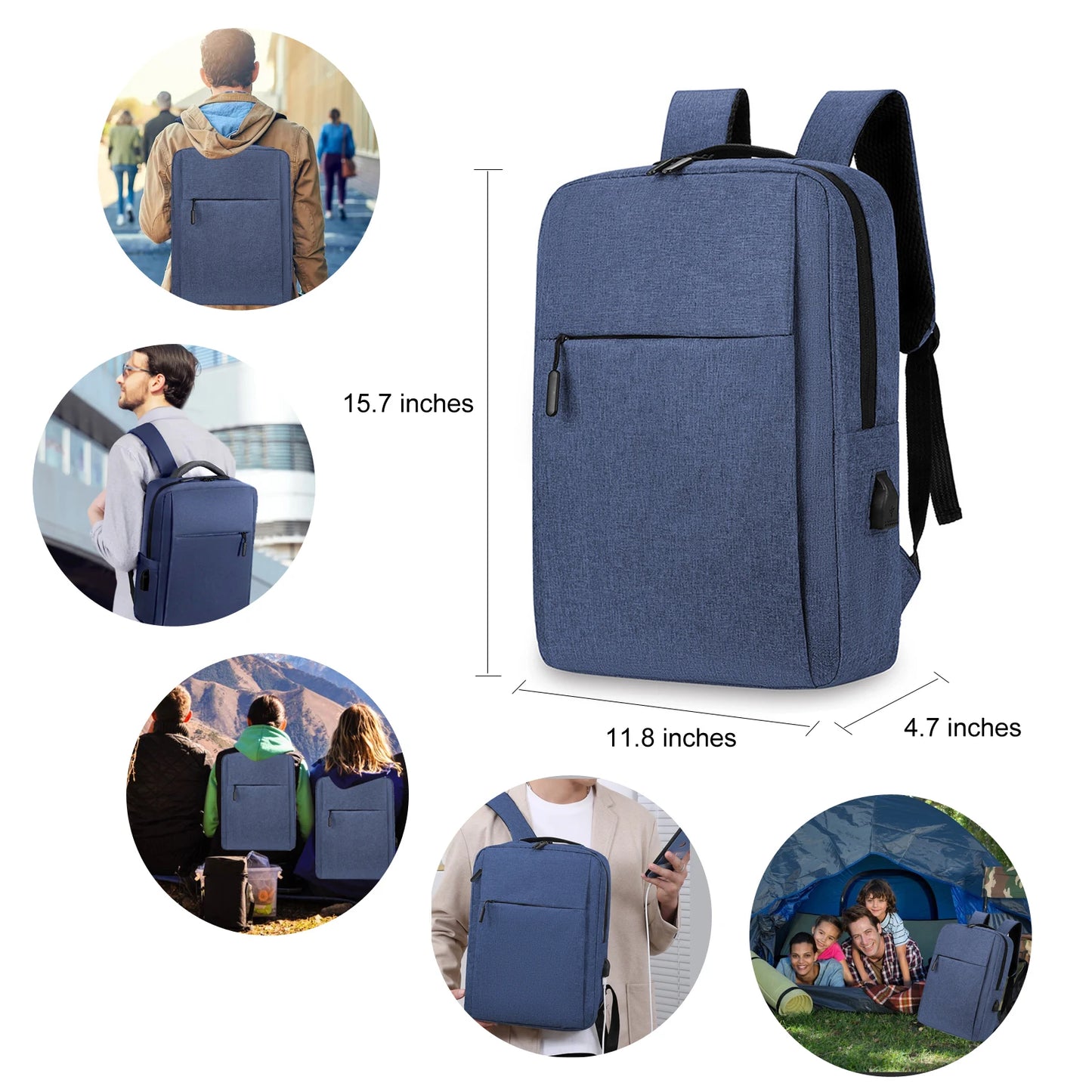Business Travel Laptop Backpack Anti-Theft Casual Daypack Unisex