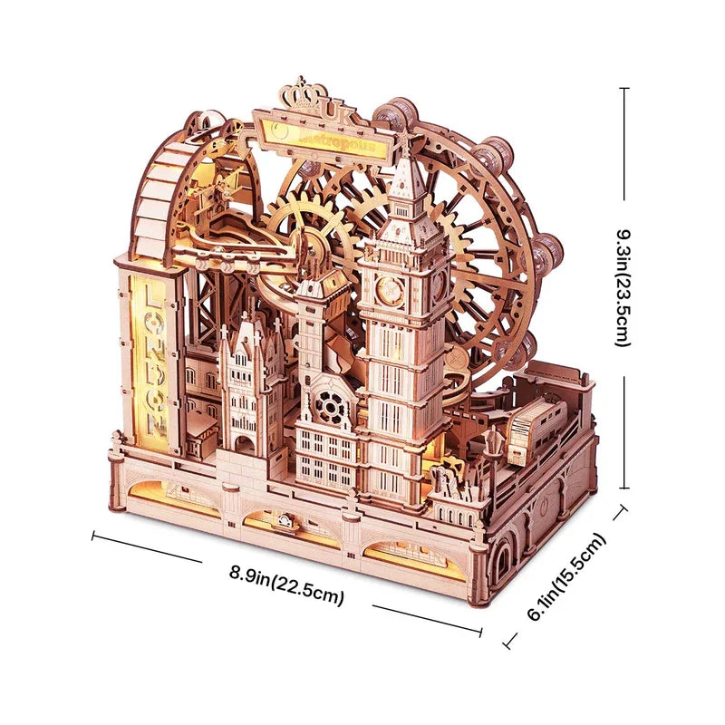 Robotime London City Marble Run 3D Puzzle With Lights