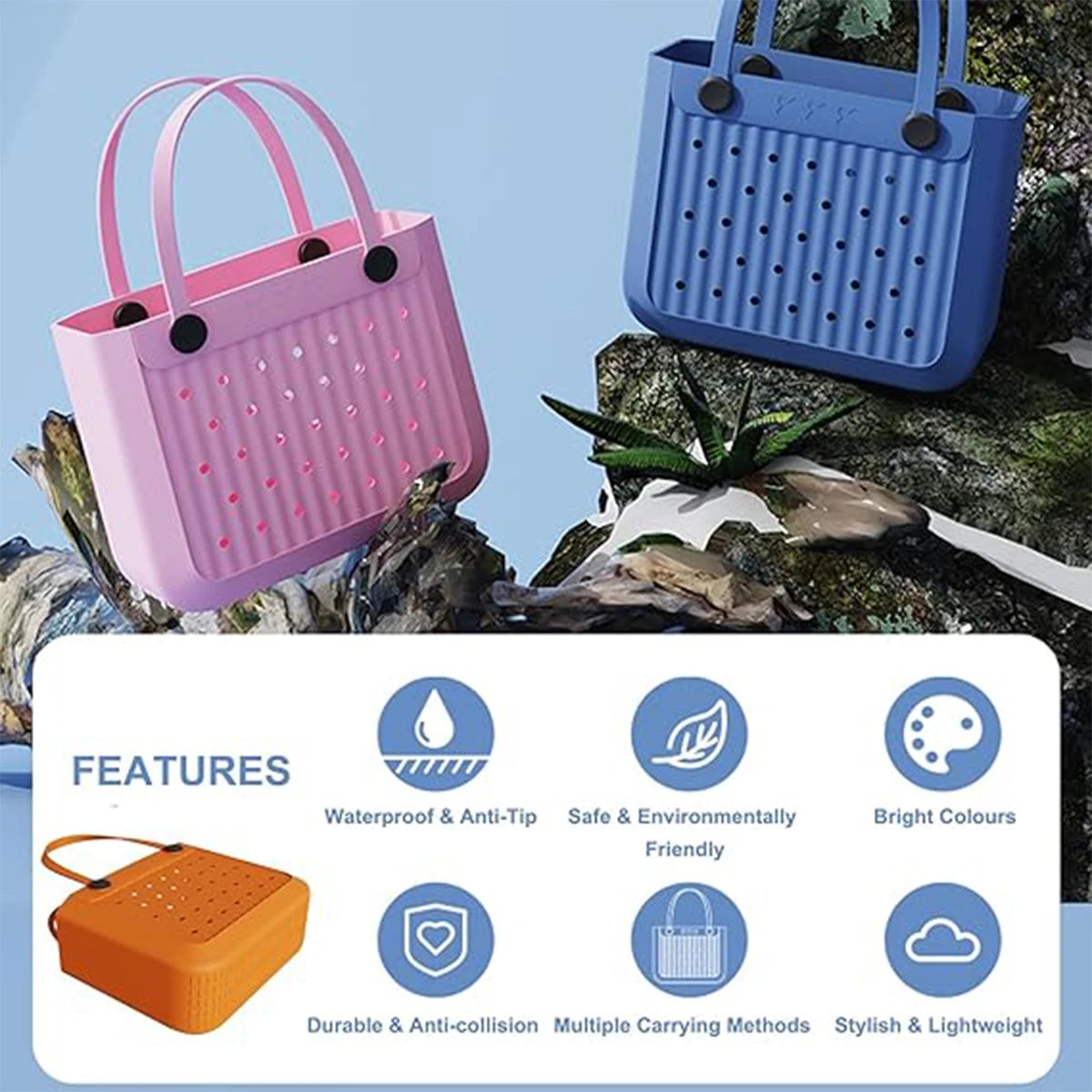 Guangdong Waterproof EVA Beach Tote Bag Travel Organizer