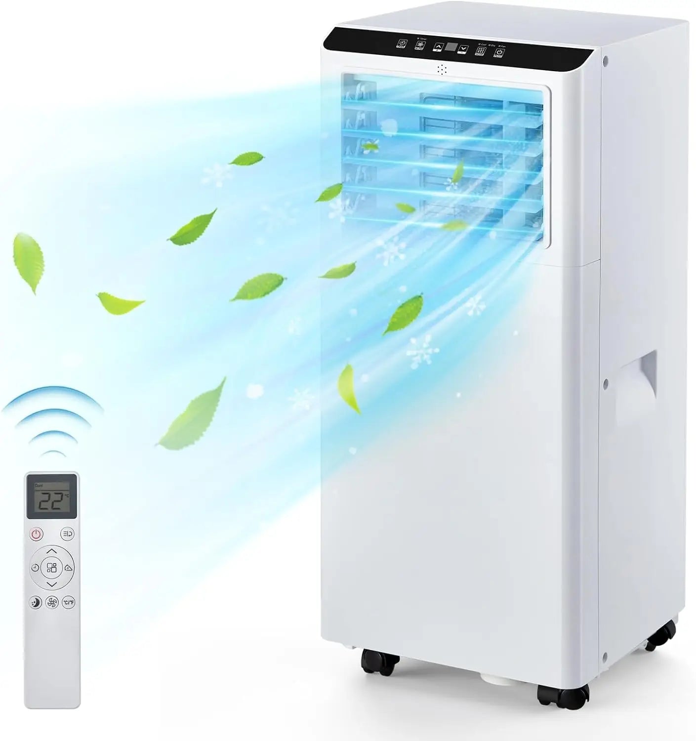 Efficient Portable Air Conditioner with Remote Control and Timer