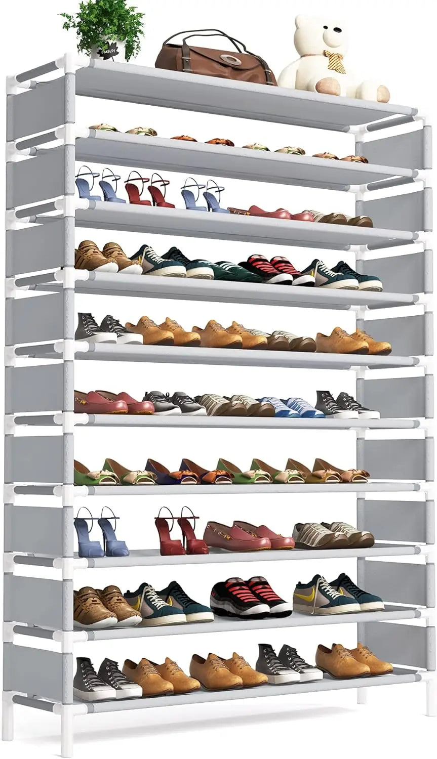 Versatile Multi-Layer Storage Rack for Shoes and Books
