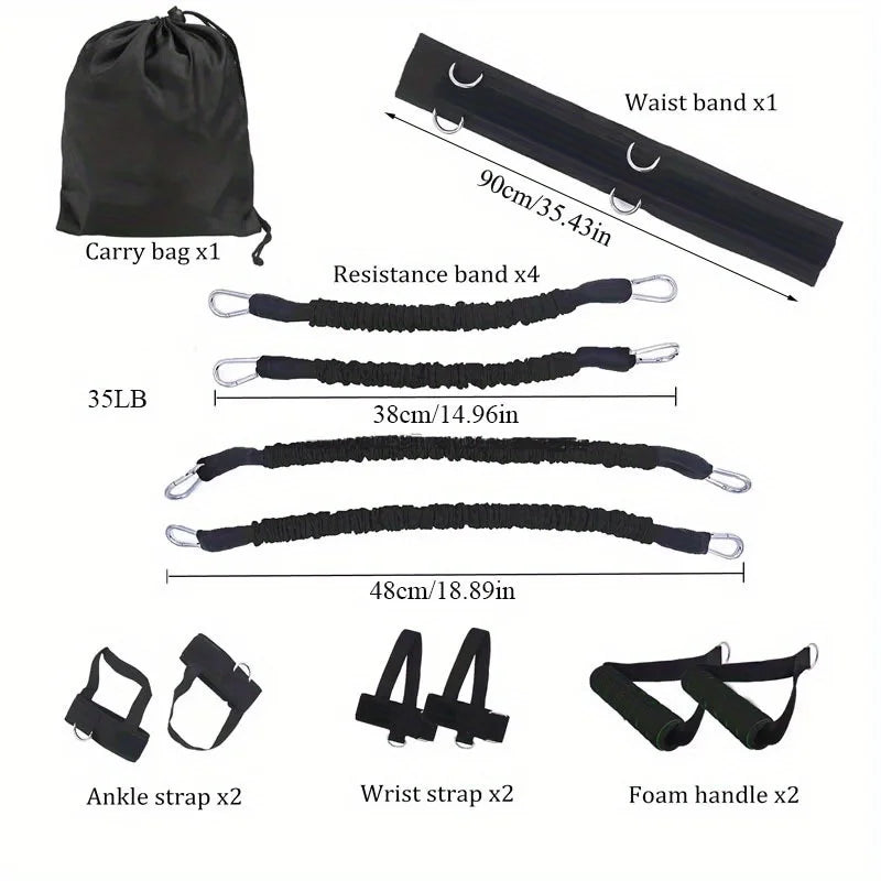 Resistance Bands Stretching Strap Set for Fitness and Training