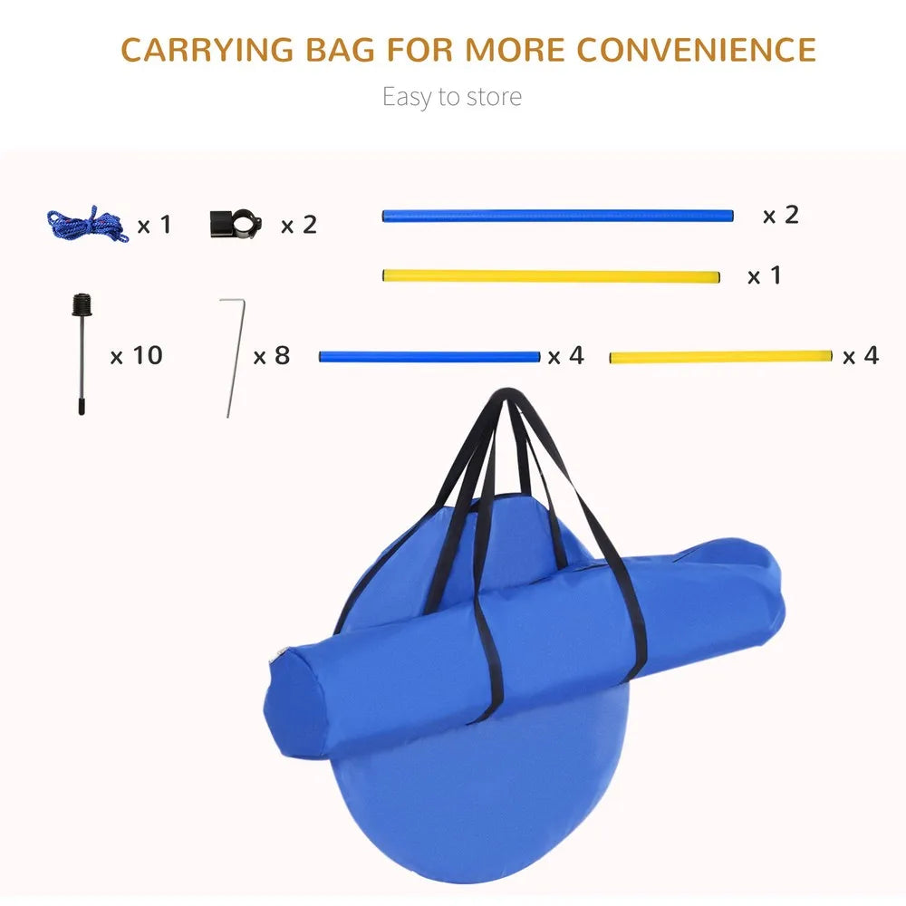 Backyard Dog Agility Training Kit with Jumps and Tunnel