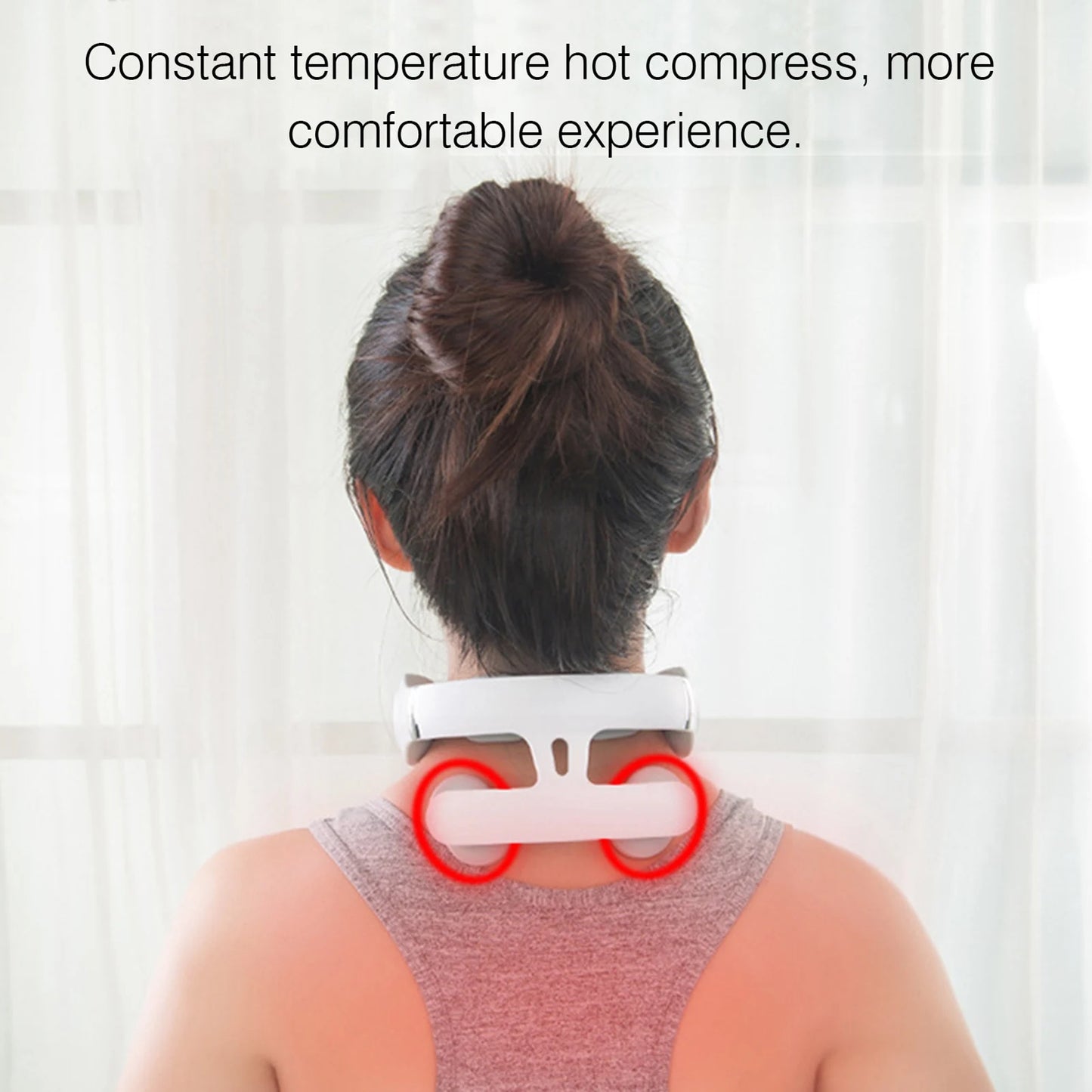 Cervical Massager with Smart Pulse and Heating Relief
