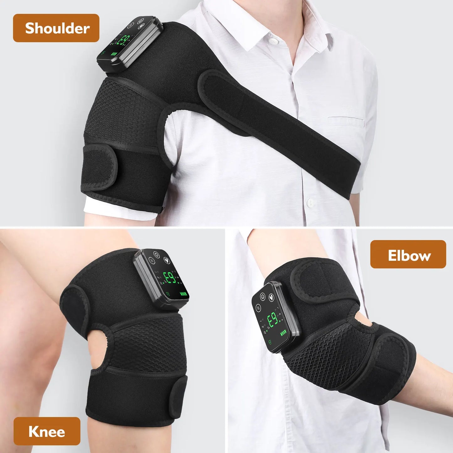 3 in 1 Heated Vibration Massager Pad for Pain Relief