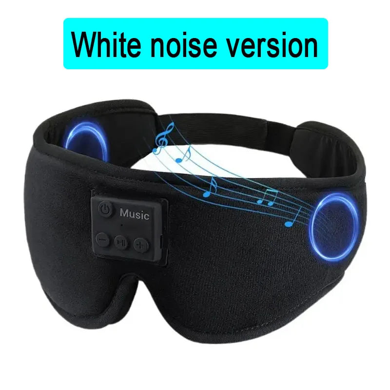 3D Wireless Music Headphone Sleep Eye Mask with Bluetooth Mic