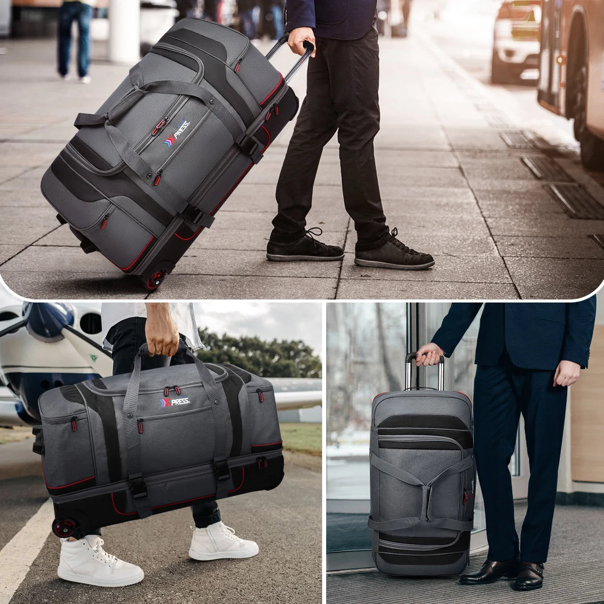Rolling Duffel Bag with Wheels for Travel and Adventure