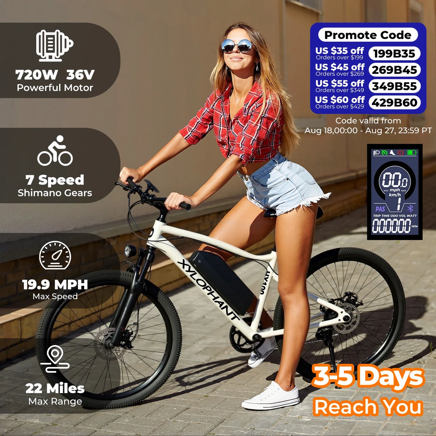 LELEKUAIFolded Mountain Electric Bike 350W Brushless 360Wh
