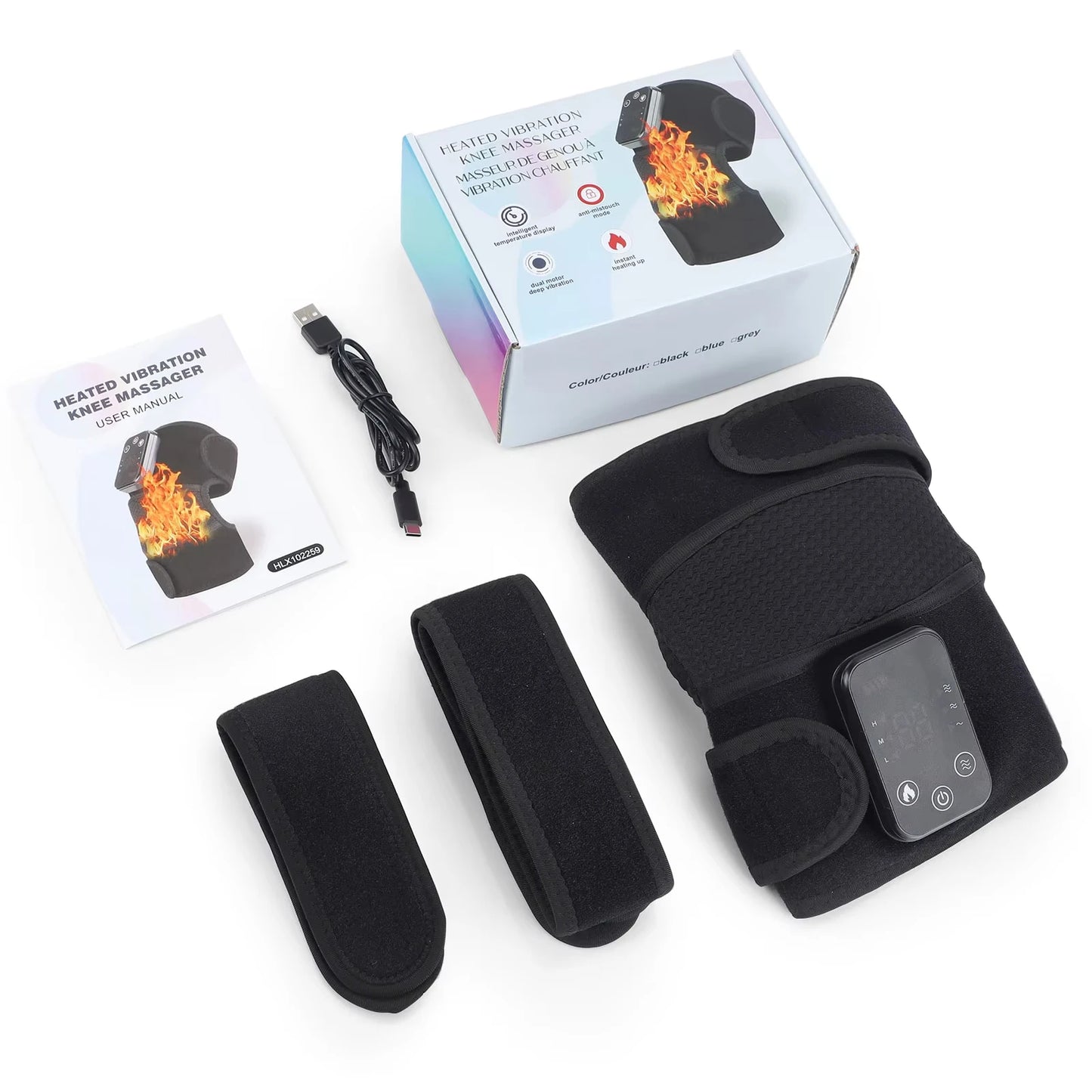 3 in 1 Heated Vibration Massager Pad for Pain Relief