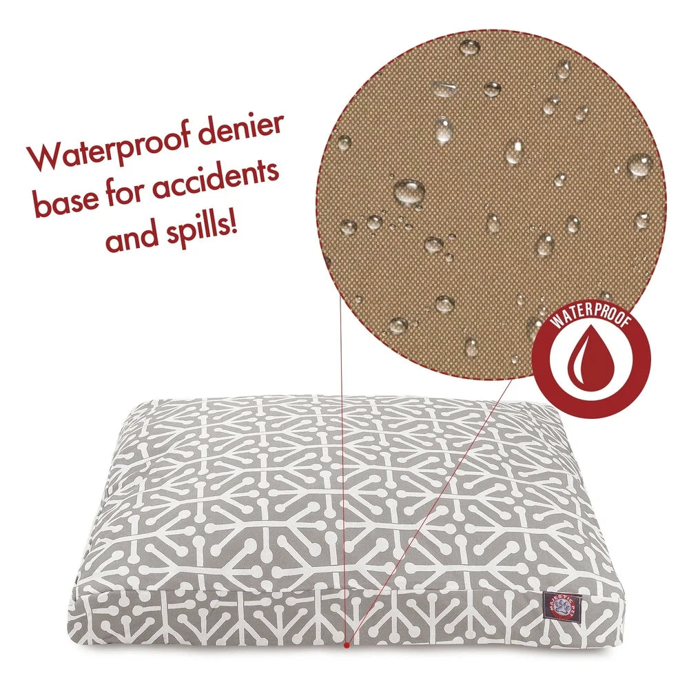 Durable Rectangle Dog Bed with Removable Soft Cover