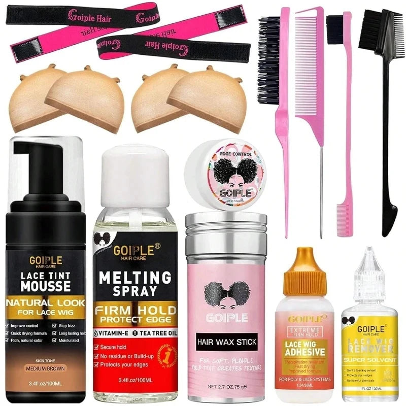 Edge Control Lace Melting Spray Wig Glue And Tint Mousse