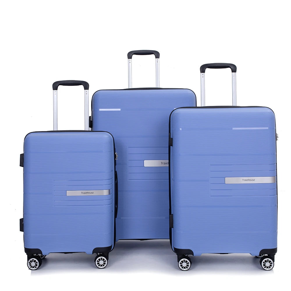 Travelhouse Hardshell Luggage Set 3 Piece With TSA Lock