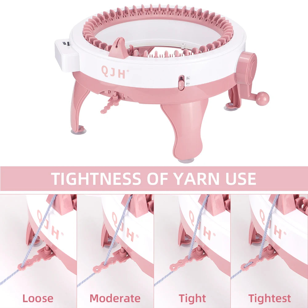 QJH Knitting Machine Kit for Easy DIY Scarves and Hats