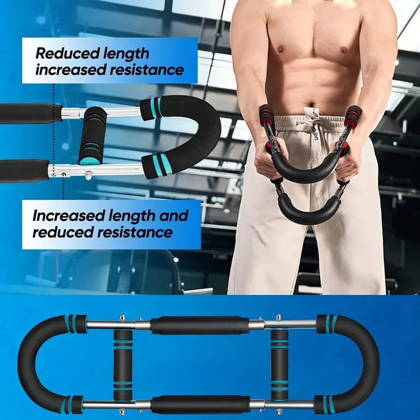 U Shape Hand Gripper Power Twister Arm Trainer Fitness Equipment