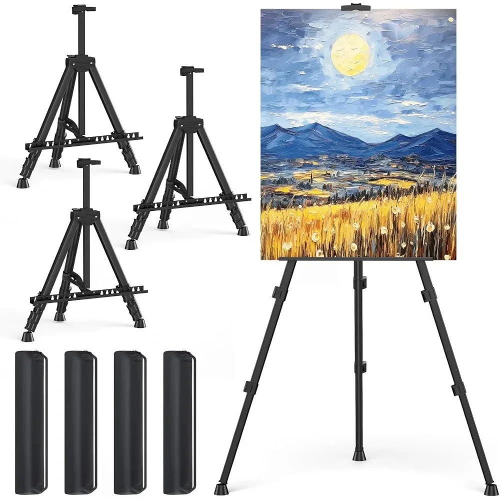 Portable Adjustable Aluminum Tripod Display Easels for Painting