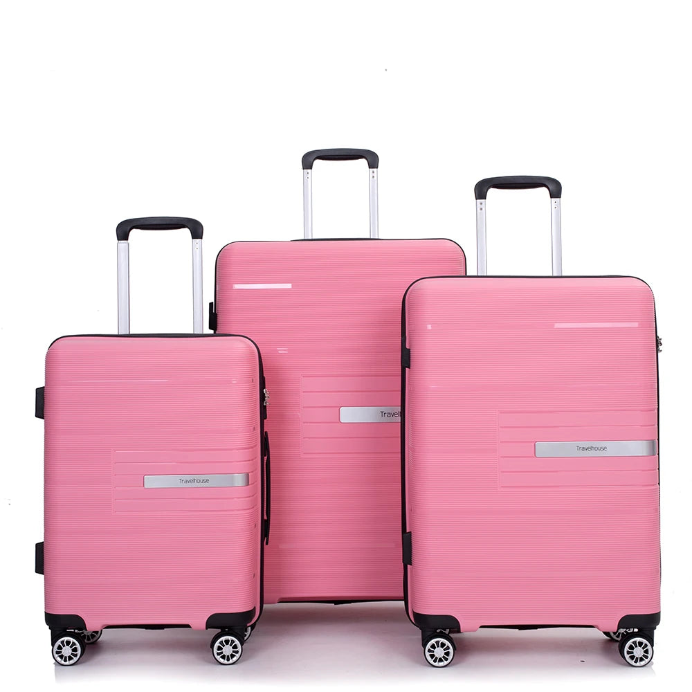 Travelhouse Hardshell Luggage Set 3 Piece With TSA Lock