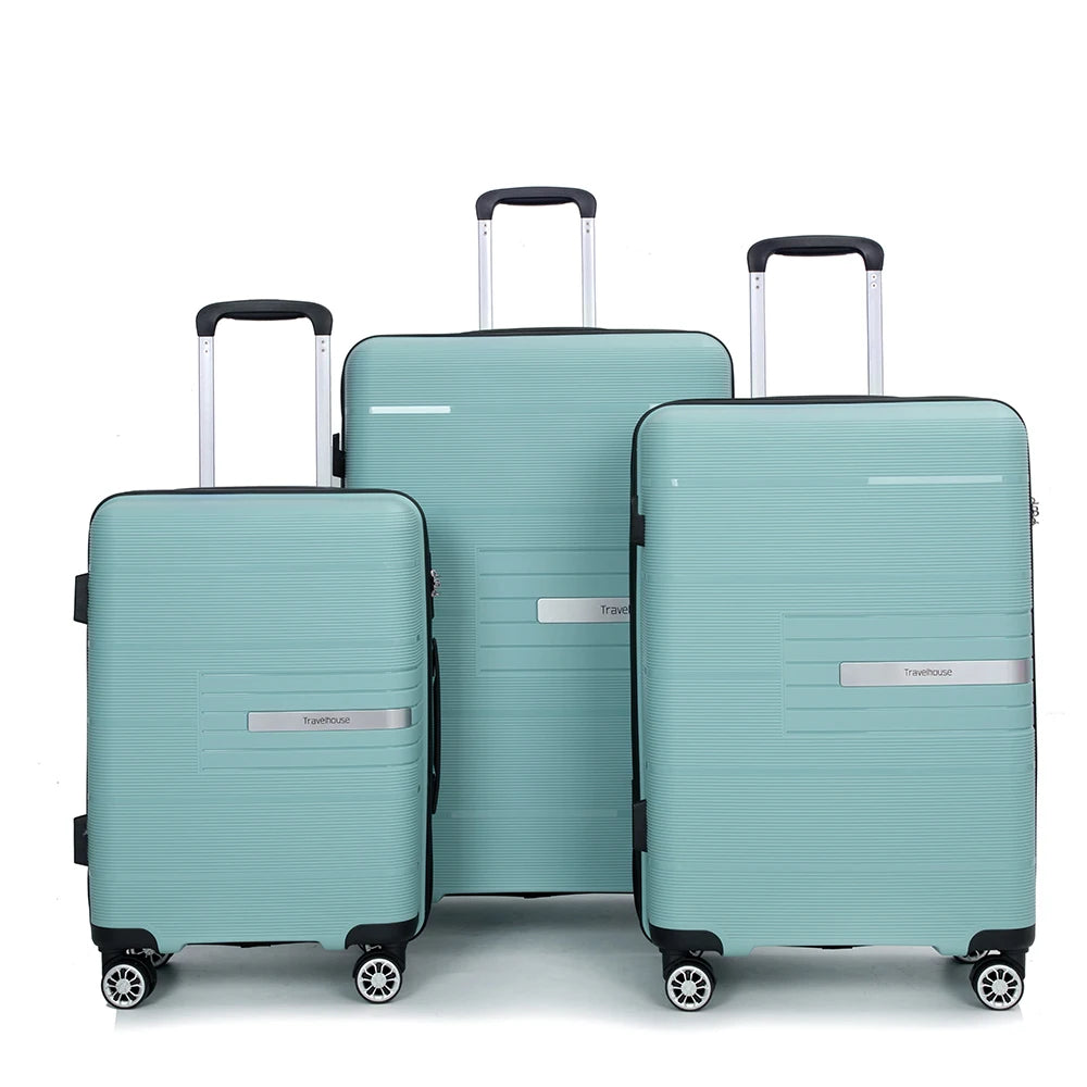 Travelhouse Hardshell Luggage Set 3 Piece With TSA Lock