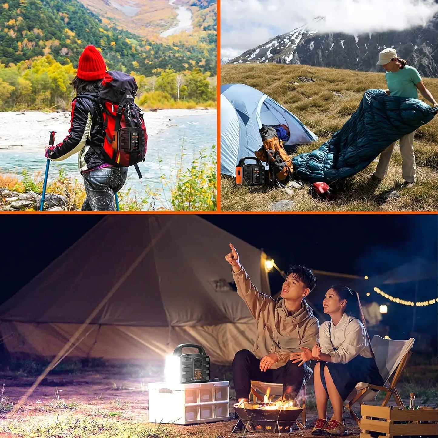Portable Power Station for Outdoor Adventures and Emergency Backup