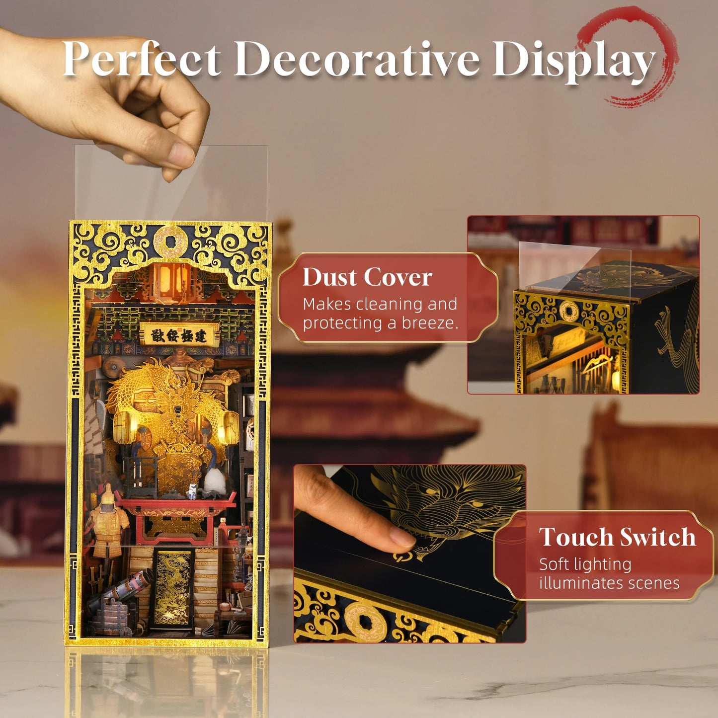 MiniCity Diy Book Nook Kit Dollhouse For Bookshelf Decor