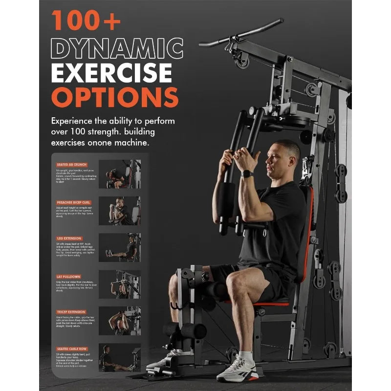 Mikolo Multifunctional Home Gym Workout Station for Strength Training