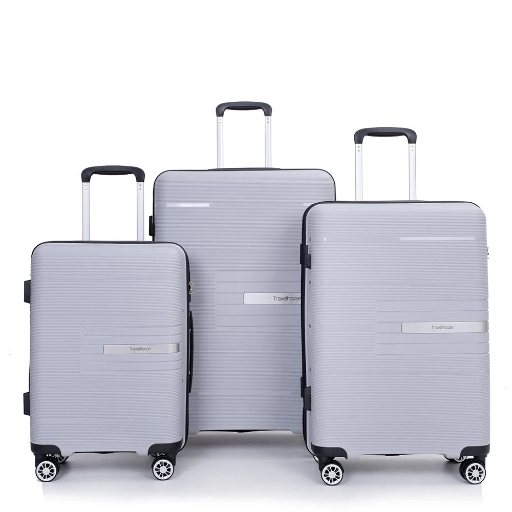 Travelhouse Hardshell Luggage Set 3 Piece With TSA Lock