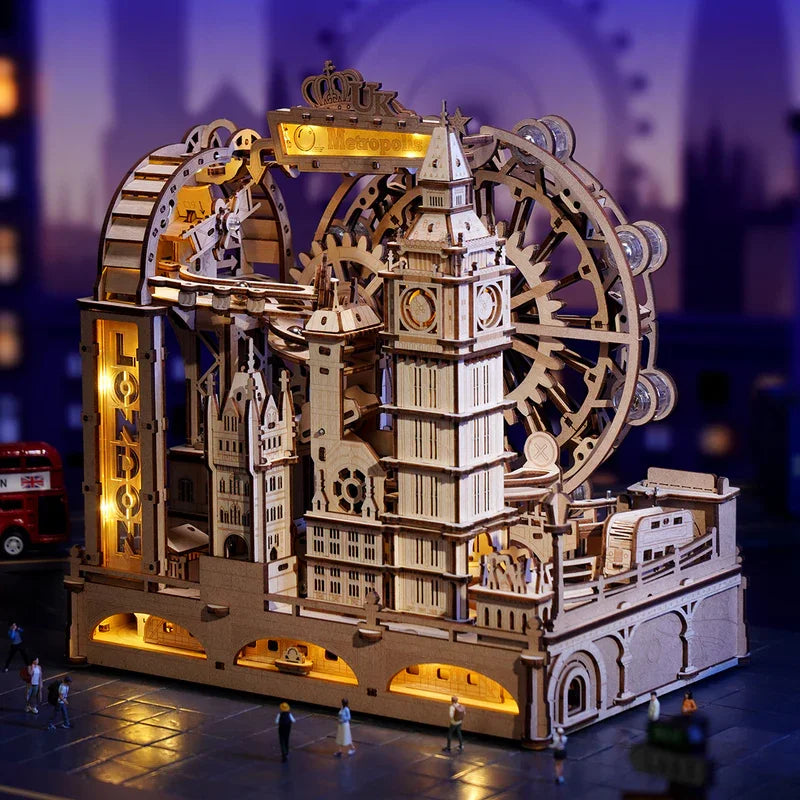 Robotime London City Marble Run 3D Puzzle With Lights