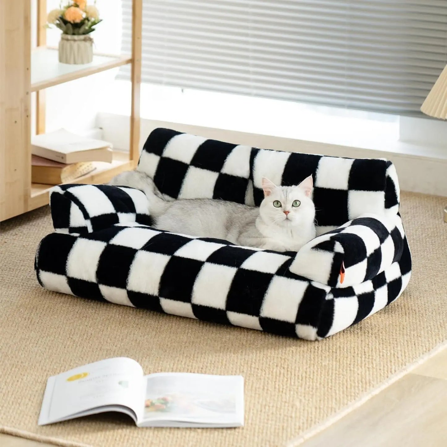 Cozy Washable Pet Couch Bed for Cats and Dogs