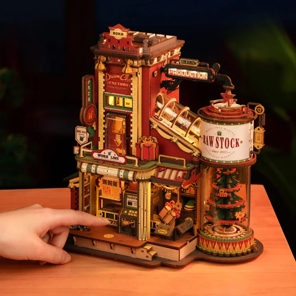 Robotime Rokr Dream Gift Factory 3D Wooden Puzzles Kit