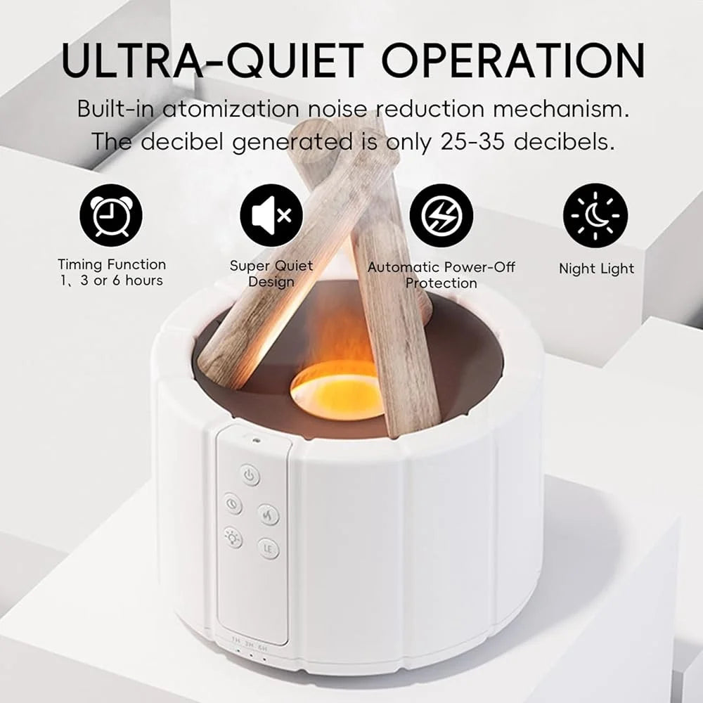Campfire Flame Diffuser Aromatherapy Humidifier for Home Relaxation