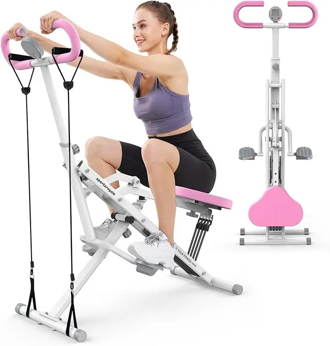 Sportsroyals Adjustable Squat Machine for Home Workout Fitness