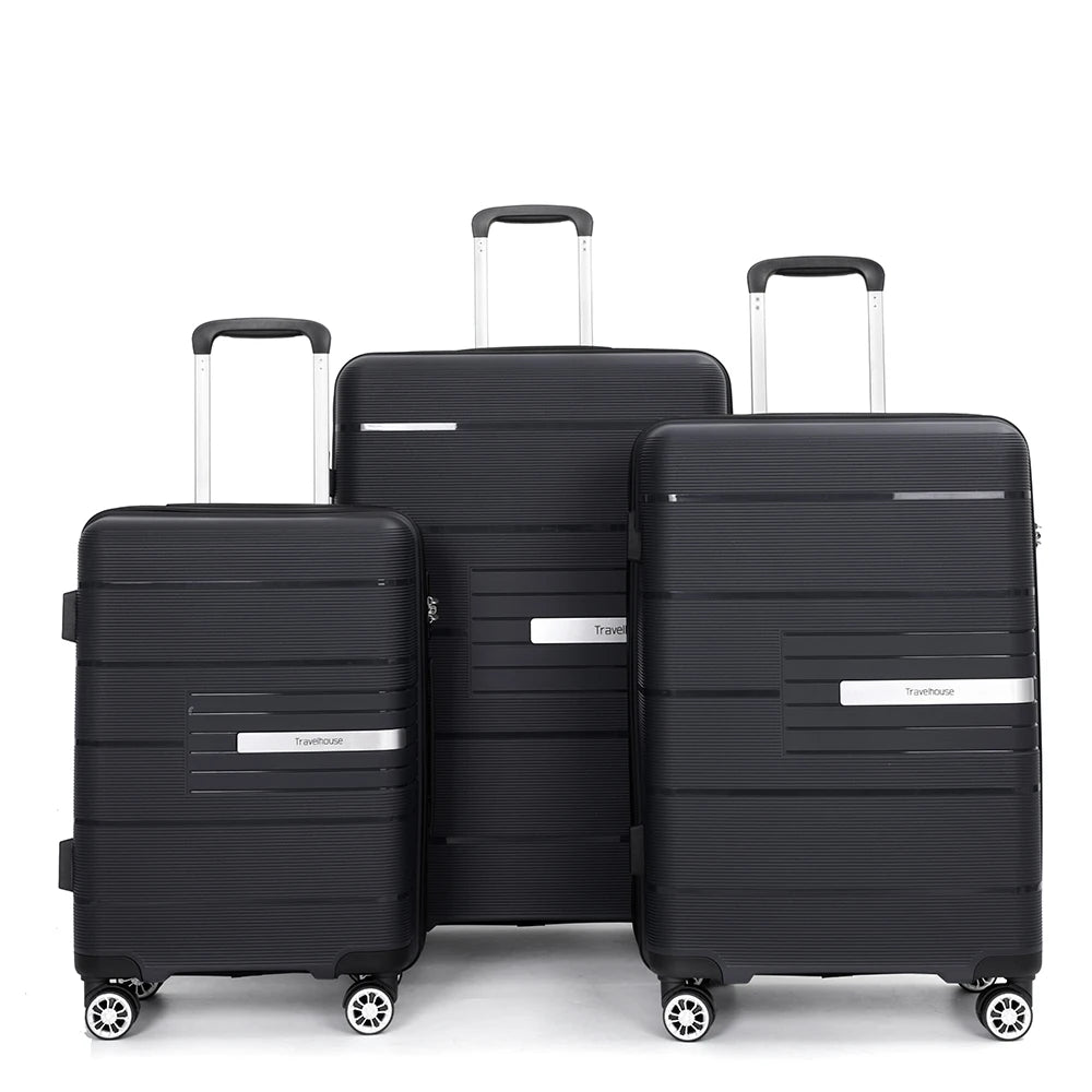 Travelhouse Hardshell Luggage Set 3 Piece With TSA Lock