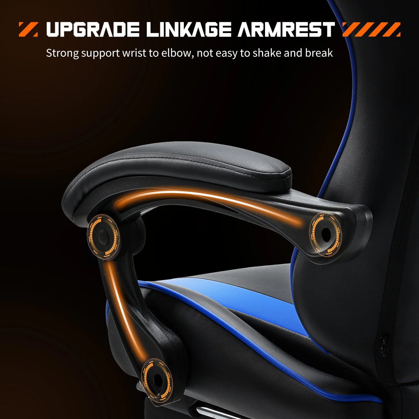 Ergonomic Racing Gaming Chair with Adjustable Support and Comfort